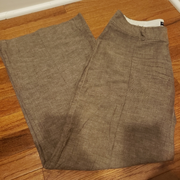 Banana Republic Factory Pants - Banana Republic Brown Linen Pants size 6S